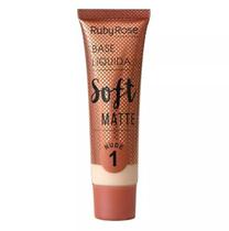 Base Líquida Soft Matte Nude 1 Ruby Rose Hb8050n1