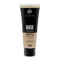 Base Líquida Translucent Com Fps 30, Vit. B5 30Ml - Evelize