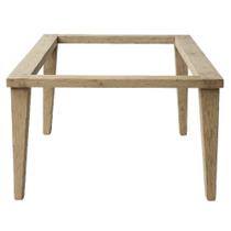 Base Londres Crua Madeira Mesa Sala Jantar Tampo 120X90Cm