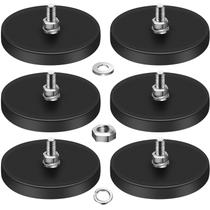 Base magnética DIYMAG revestida de borracha 6 unidades 65 libras de neodímio 6,6 cm