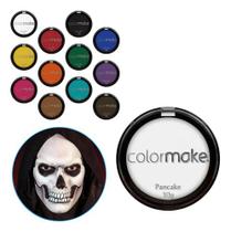Base Maquiagem Pó Tinta Facial Pancake Colormake Artistica
