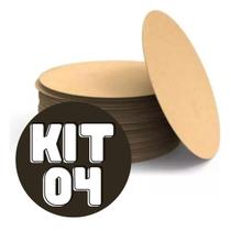 Base Mdf Souplat Jogo 4 Pçs 35 Cm Para Mesa Almoço Gourmet