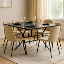 Base Mesa Aço Reforçado Preto 80x80cm Antiferrugem p/ Vidro Madeira Jantar Cozinha Base Mesa Aço Reforçado Preto 80x80cm Antiferrugem p/ Vidro Madeira Jantar Cozinha