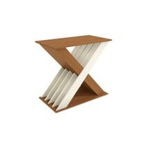 Base Mesa de Jantar Graviola BA29 Madeirado s/ Tampo Canela/Off White - Kappesberg