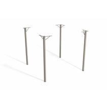Base Mesa de Jantar Sena M057 AÇO s/Tampo Niquel - Kappesberg