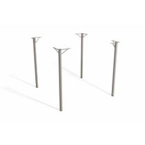 Base Mesa de Jantar Sena M057 AÇO s/Tampo Niquel - Kappesberg
