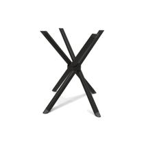 Base Mesa de Jantar Volga M008 s/ Tampo Preto Fosco - Kappesberg Base Mesa de Jantar Volga M008 s/ Tampo Preto Fosco - Kappesberg