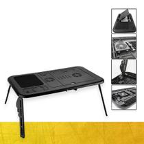 Base Mesa Notebook Até 15,4 Polegadas Articulada Dobravel 2 Coolers Cama Mesa MTN-888 894 - Tomate