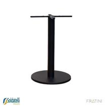 Base Mesa Pisa para tampo até 70cm nas cores Branco Preto e Inox - Fratini