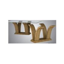 Base Mesa Retangular Angra 4 Pontas S/ Vidro - Tommy Design