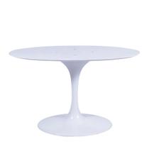 Base Mesa Saarinen Tulip Jantar Oval - Branca