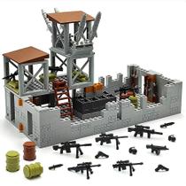 Base militar Building Block Toy ZHX com 288 unidades para crianças de 8 anos ou mais