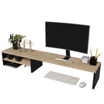 Base Monitor Suporte Monitor Gamer Madeira Organizador Mesa Tela Escritório