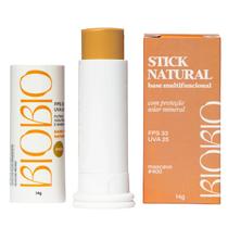 Base Natural em Bastão Multifuncional com Cor e Protetor Solar Fps33 - Tom 400 Cor Mascavo - BioBio Base Natural em Bastão Multifuncional com Cor e Protetor Solar Fps33 - Tom 400 Cor Mascavo - BioBio