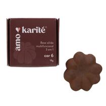 Base Natural Sólida Multifuncional 3 em 1 Cor 6 AmoKarité