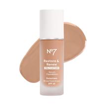 Base No7 Restore & Renew Warm Beige 30 mL com SPF 20