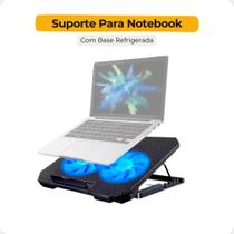 Base Notebook 2 Coolers Ventoinhas Potentes Base Silenciosa Base Notebook 2 Coolers Ventoinhas Potentes Base Silenciosa