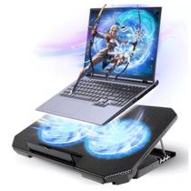 Base Notebook Cooler 2 Ventoinhas Ajustavel com Led