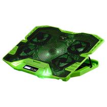 Base Notebook Gamer Multi Warrior Zelda 17" 5x cooler - Verde - AC292