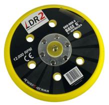 Base Orbital de 6 Pol para Lixadeira DRG-006A LDR2 com tiras autocolantes e Aspiração de Pó