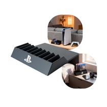 Base Organizadora De Jogos e Acessórios Suporte De Mesa Premium Para PlayStation 4 e 5 Display De Mídia Física - Base Organizadora De Jogos e Acessórios Suporte De Mesa Premium Para PlayStation 4 e 5 Display De Mídia Física -