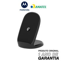 Base original motorola 15w carregador inducao turbo power preta