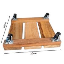Base ou apoio em madeira cedrinho, para vasos de plantas ou botijão - Skala móveis rústicos