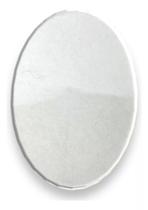 Base Oval Acrílico Transparente 8x5cm Para Biscuit 50unid