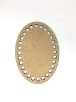 Base Oval Cesto Fio Malha 15 cm MDF 3 mm