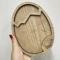 Base Ovo de Páscoa em MDF - 20x15cm
