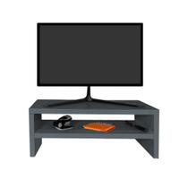 Base p/ Monitor Duplo Cinza - Vallisa Decor