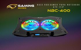 Base p/notebook 17,3 gamer nbc-400bk c3tech