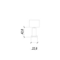 Base para abajur classic cromado e transparente (c)22.8cm (l)15.2cm (a)42.8cm 1xe27 40w - xl1115