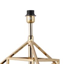 Base para abajur veneto dourado e preto (d)22.5cm (a)50cm 1xe27 40w - mi012 - Bella Iluminação