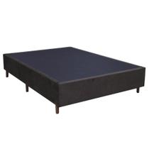 Base Para Cama Box Casal 138cm Suede Liso Tower NW Marrom - Gazin Base Para Cama Box Casal 138cm Suede Liso Tower NW Marrom - Gazin