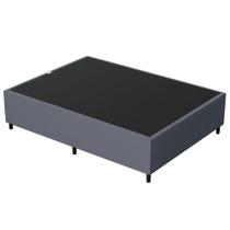 Base para Cama Box Casal 138x188cm Hit I02 Suede Cinza - Mpozenato