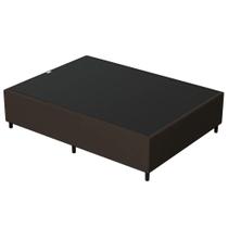 Base para Cama Box Casal 138x188cm Hit I02 Suede Marrom - Mpozenato