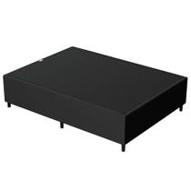 Base para Cama Box Casal 138x188cm Hit I02 Suede Preto - Mpozenato