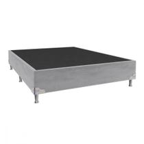 Base para Cama Box Casal 138x188x28 Sued Cinza Portobel