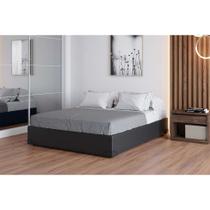 Base para Cama Box Casal Joe (36x138x188) Preta