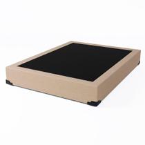Base para Cama Box Casal Joe Linho (36x138x188) Bege