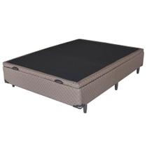 Base para Cama Box Casal Lisboa Resistente com Baú Versátil 138x188x52cm Umaflex em Tecido Poliéster