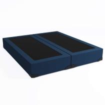 Base para Cama Box Queen Joe Linho (36x158x198) Azul Marinho