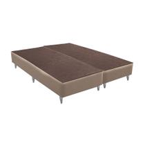 Base para Cama Box Queen Linen (30x158x198) Bege