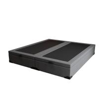 Base para Cama Box Queen Martin Premium com Baú Linho (47x158x198 cm) Cinza