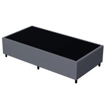 Base para Cama Box Solteiro 88x188cm Hit I02 Suede Cinza - Mpozenato