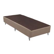 Base para Cama Box Solteiro Linen (23x108x198) Bege