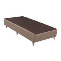 Base para Cama Box Solteiro Linen (23x88x188) Bege