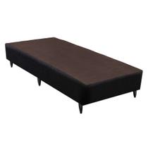 Base para Cama Box Solteiro Linen (30x88x188) Preta