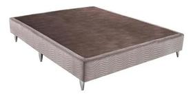 Base Para Colchão De Casal Sommier Camurça Bege Ortobom (138x188x036)